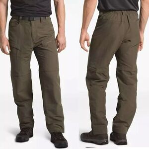 The North Face Men's XL Green Convertible Cargo Pants Casual Spring